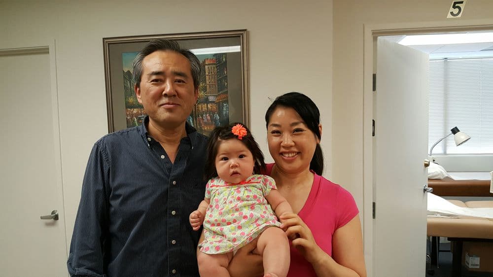 Dr. Ryu with a longtime patient